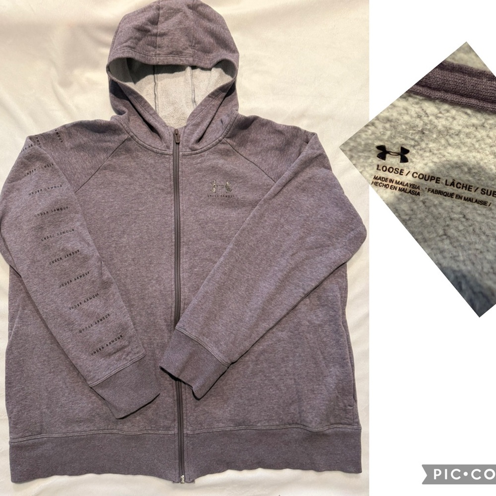 Under Armour Heathered Purple Hoodie